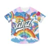 GRIZ Anime Baseball Jersey Harajuku Thin button Baseball Uniform Funny Baseball Jersey Fro Fan - Griz Store