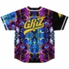 Griz Fantasy Graphic Jersey Harajuku Thin button Baseball Uniform Men Women Baseball Jersey For EDM Festivals 1 - Griz Store