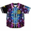 Griz Fantasy Graphic Jersey Harajuku Thin button Baseball Uniform Men Women Baseball Jersey For EDM Festivals - Griz Store