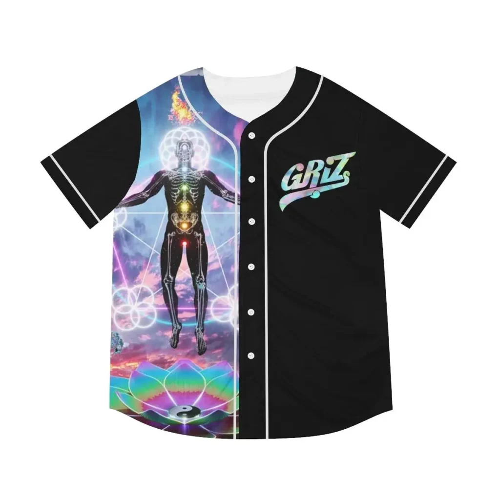 Griz Jersey Infinite EDC Lost Lands MerchBASEBALL JERSEY Men Women Baseball Jersey For EDM Festivals - Griz Store