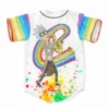 Griz rainbow trumpet Jersey Harajuku Thin button Baseball Uniform Men Women Baseball Jersey For EDM Festivals 1 - Griz Store