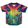 Producer GRIZ Concert Site Mushroom Print Streetwear Harajuku Thin button Baseball uniform Baseball Jersey Unisex customizable - Griz Store