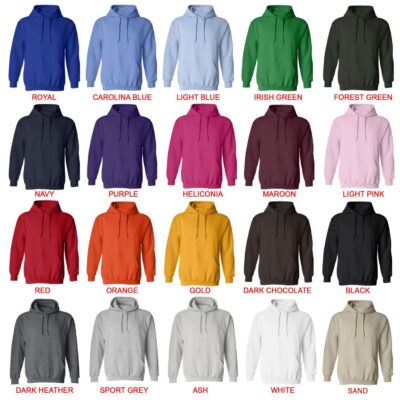 hoodie color chart - Griz Store