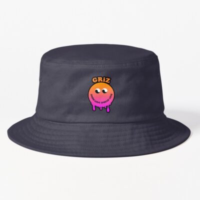 Griz Merch Dripy Smiley Bucket Hat Official Griz Merch