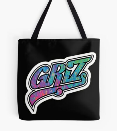 Griz Merch Psychedelic Logo Tote Bag Official Griz Merch