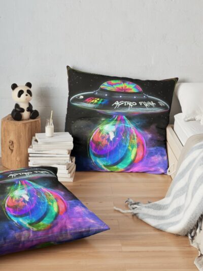 Griz Astro Punk 2022 Masmart Throw Pillow Official Griz Merch