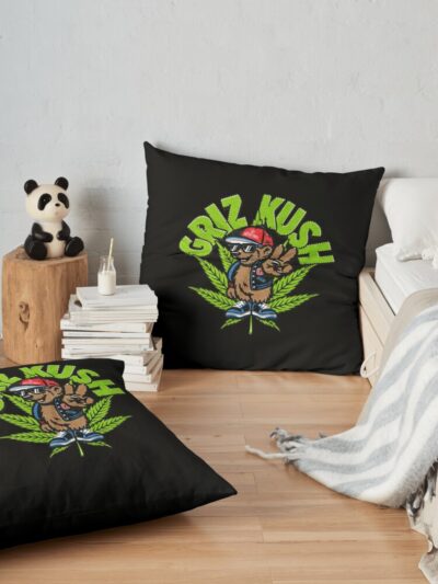 Griz Throw Pillow Official Griz Merch