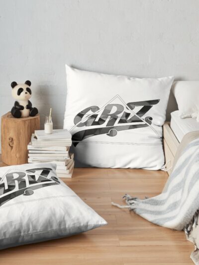 Griz Throw Pillow Official Griz Merch