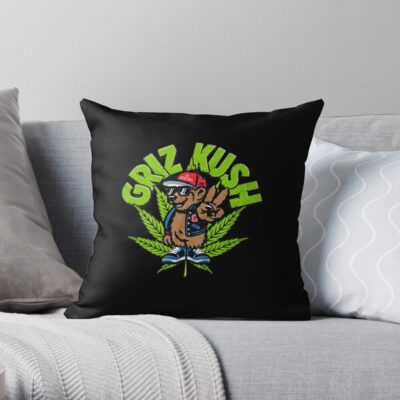 Griz Throw Pillow Official Griz Merch