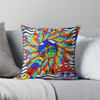 Griz Chasing The Golden Hour 2021 Masjule Throw Pillow Official Griz Merch