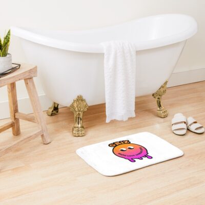 Griz Merch Dripy Smiley Bath Mat Official Griz Merch