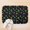 Griz Pattern In Color Bath Mat Official Griz Merch