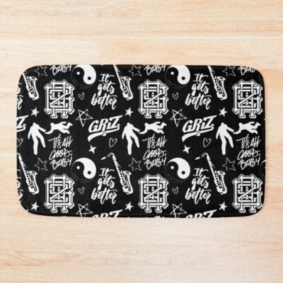 Griz Pattern Bath Mat Official Griz Merch