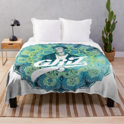 Griz Mandala Throw Blanket Official Griz Merch