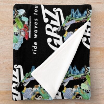 Griz Ride Waves Tour Throw Blanket Official Griz Merch