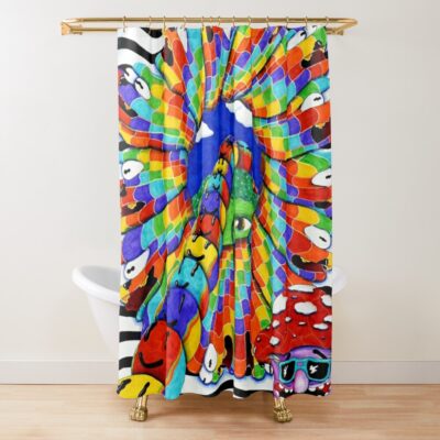 Griz Chasing The Golden Hour 2021 Masjule Shower Curtain Official Griz Merch