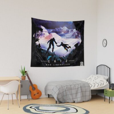 Griz Mad Liberation 2021 Masjule Tapestry Official Griz Merch