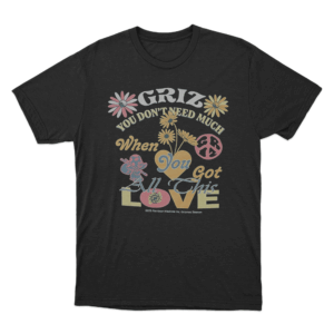 GRiZ All This Love T Shirt Black