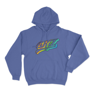 Holographic GRiZ Logo Hoodie Blue